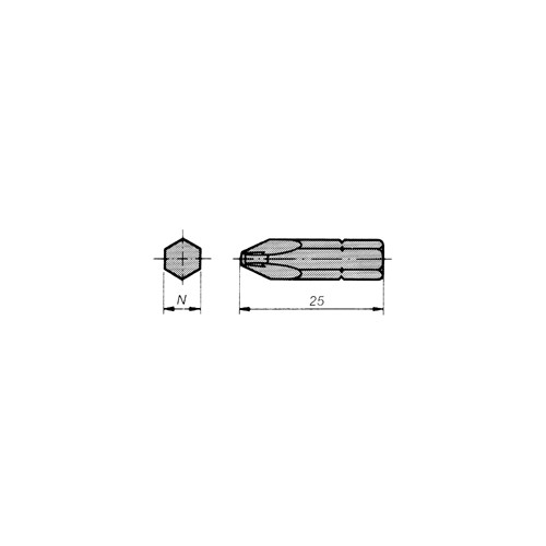 Bits 1/4" PZ ANS