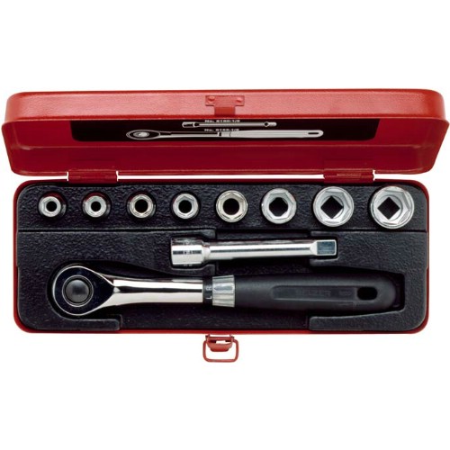 Hylsnyckelsats 1/2" mm 10-delar BAHCO 7819SRE