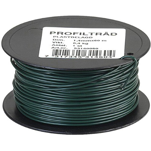 Ståltråd plastbelagd