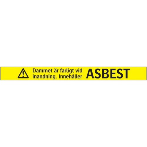 Asbestos warning tape