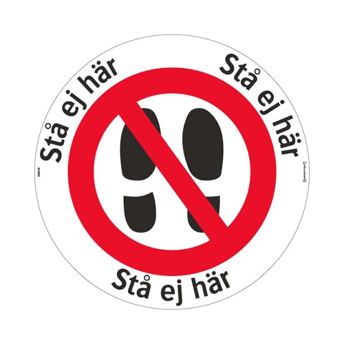 Golvdekal stå ej här