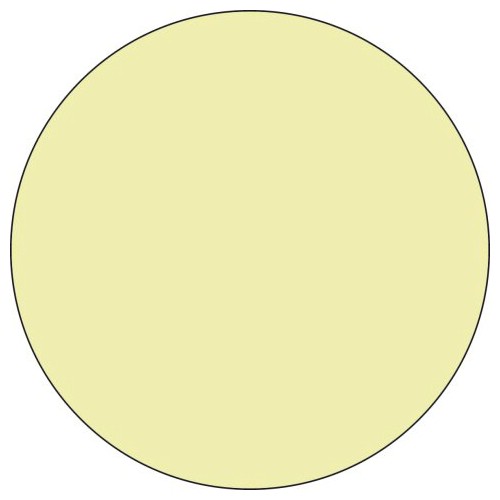 Kontrastmarkering rund GlowLite Nova efterlysande med halkskydd självhäftande