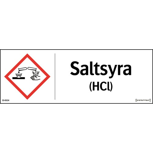 Sign CLP Hydrochloric acid (HCI)