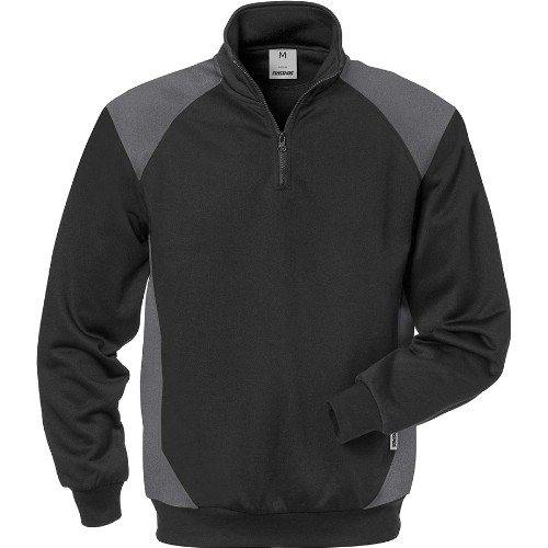 Sweatshirt FRISTADS 7048 SHV Skarup Half Zip