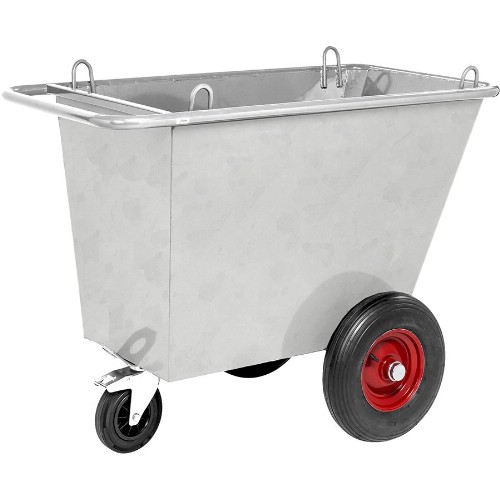 Avfallsvagn KM Lyftöglor Punkteringsfria hjul 400 l
