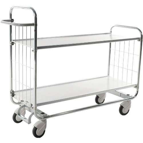 Hyllvagn KM Serie 8000 2 hyllplan C-lås Elförzinkad