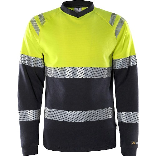 T-shirt FRISTADS 7107 TFL Lång ärm Flamestat