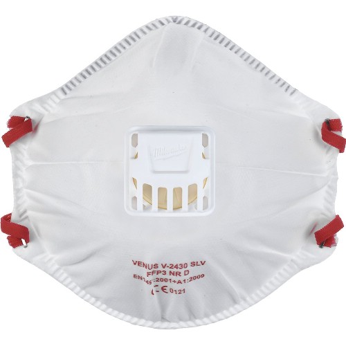 Filtrerande halvmask MILWAUKEE V-2430 SLV FFP3 NR D med ventil