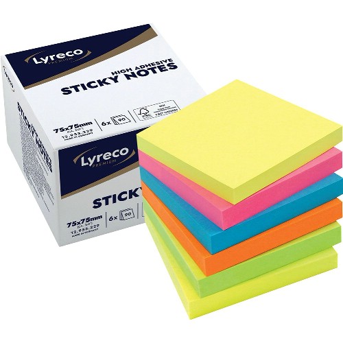 Noteringsblock LYRECO Premium självhäftande