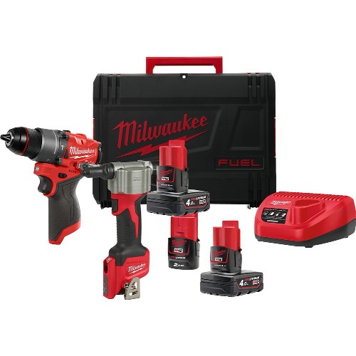Combo package MILWAUKEE M12 FPP2D2-422X 12 V