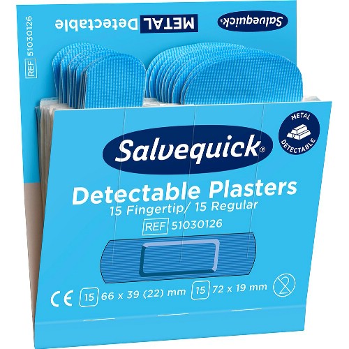 Plaster CEDERROTH Salvequick Blue Detectable 51030126
