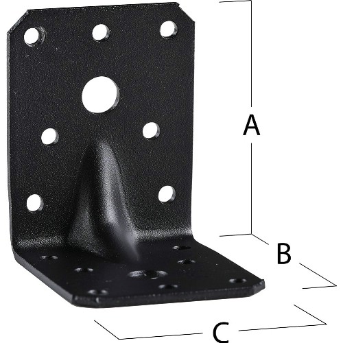 Vinkelbeslag FAST ABXR Lackerad