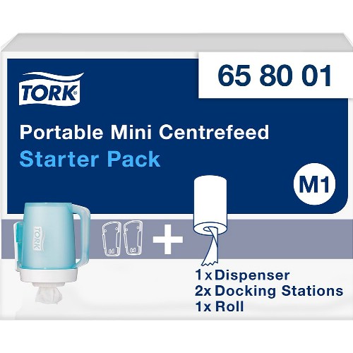 Pappershållare TORK Mini M1 Starter Pack bärbar