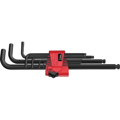 Insexnyckelsats mm kula WERA 950/9 Hex-Plus SB BlackLaser