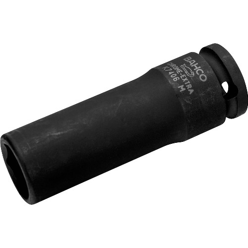 Krafthylsa 3/8" 6-kant mm BAHCO K7406M lång