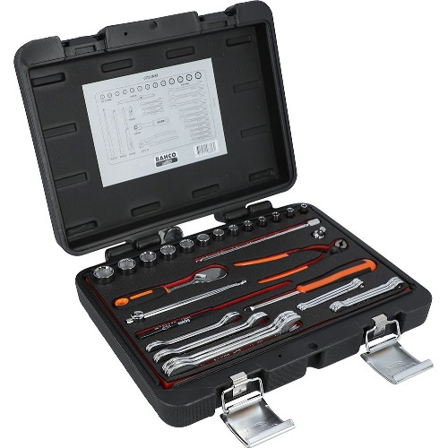 Hylsnyckelsats 1/4" mm 33-delar BAHCO 6720NM