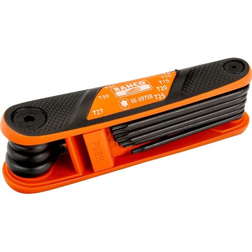 Torxnyckelsats BAHCO BE-8975B vikbar