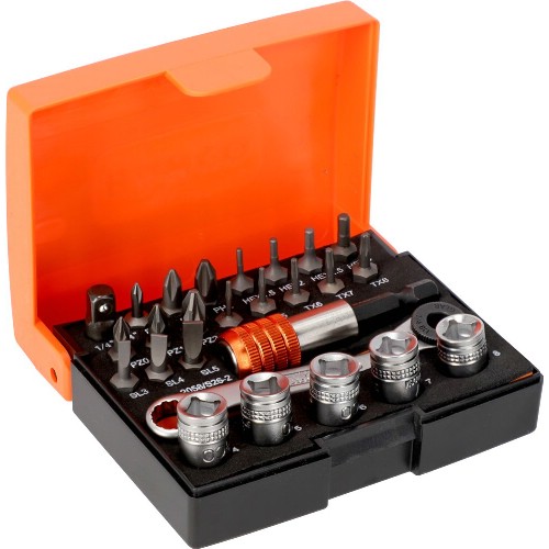 Bits- och hylsnyckelsats 1/4" BAHCO 2058/S26-2