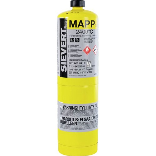 Mappgasflaska SIEVERT påfyllningsbar