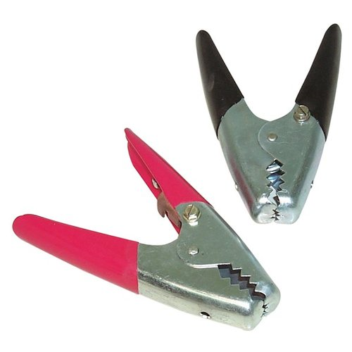 LEM 20 RED + BLACK HANDLE BATTERY CLAMP SET