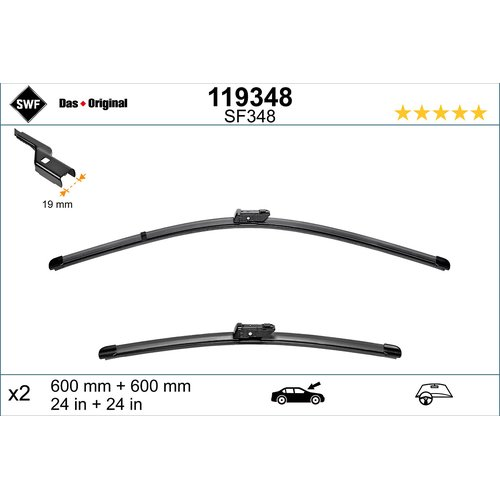 Flatbladesats 600/600