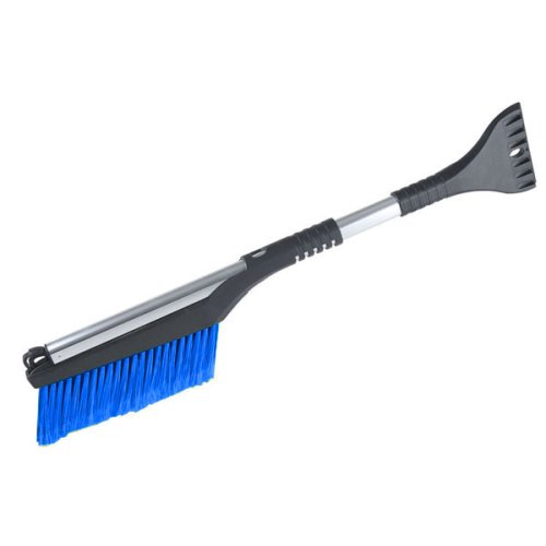 Snöborste med isskrapa teleskop