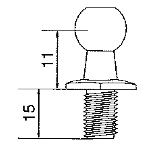 Kulskruv Ø10 M6,L=30mm