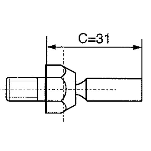 Rak kulled M8, L=31