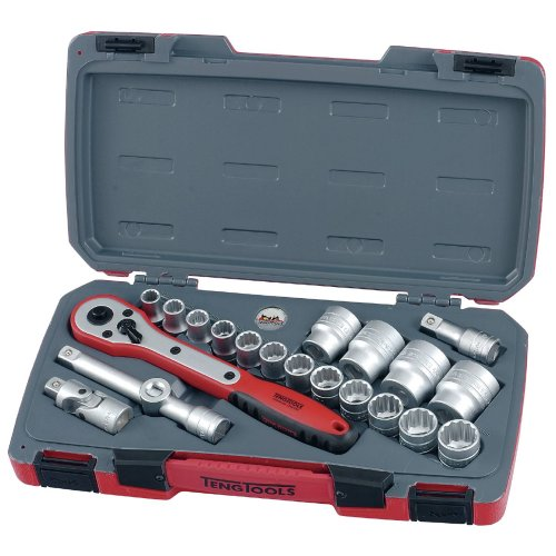 Hylsnyckelsats. Med 1/2'' fyrkantsfäste. Teng Tool