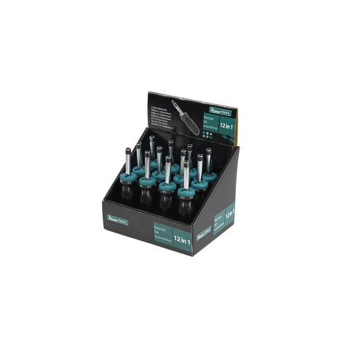 Bitsskruvmejsel med spärr, KAMASA TOOLS 12-pack