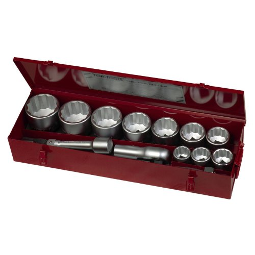 Hylsnyckelsats. Med 1" fyrkantsfäste. Teng Tools M