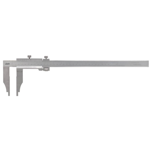 Verkstadsskjutmått med fininställning, rostfritt L