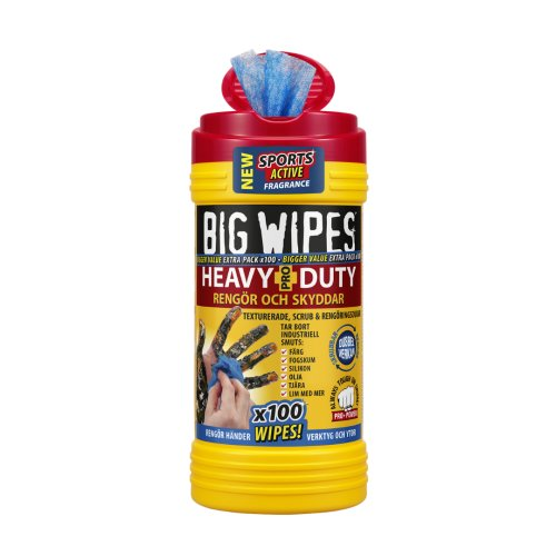 Rengöringsservett 100st BIG WIPES Heavy Duty